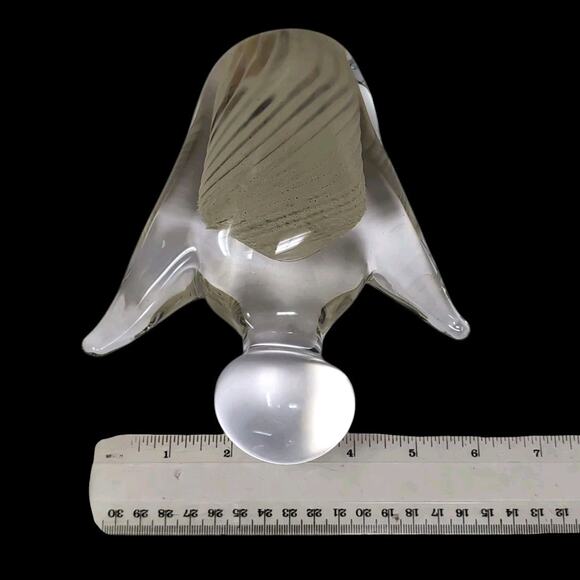 Art Glass Angel Wings Up Paperweight Abstract Figurine - Picture 8 of 8